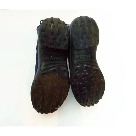 L.L. Bean Womens Winter Boots Blue Black Suede Mid Calf Flat Heel Pull On 6.5 M - Picture 3 of 10